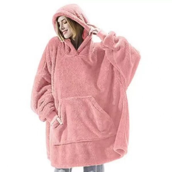 Winter Hoodie Sweatshirt With Big Pocket Women Hooded Tops Clothes - Image 9
