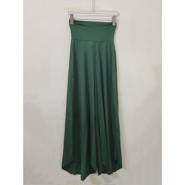Bamboo Fiber Nude Feel Breathable High Waist Loose And Irregular Trousers Wide Leg Pants - Image 5