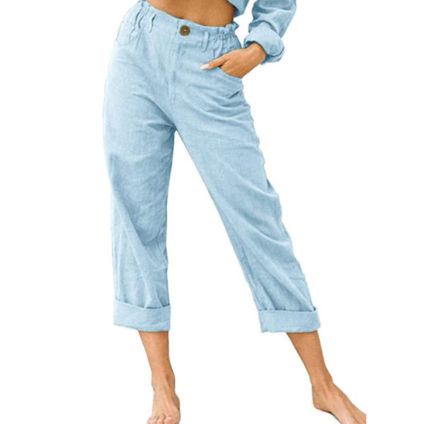 Women's Joggers Pants Fashion High Waist Casual Pants With Pockets - Image 8