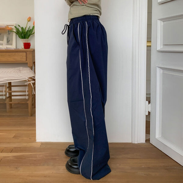 Straight All-matching Elastic Waist Pants - Image 5