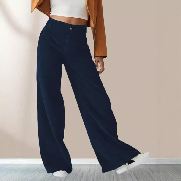 High Waist Drooping Slimming Casual Straight Pants Women's Trousers - Image 8