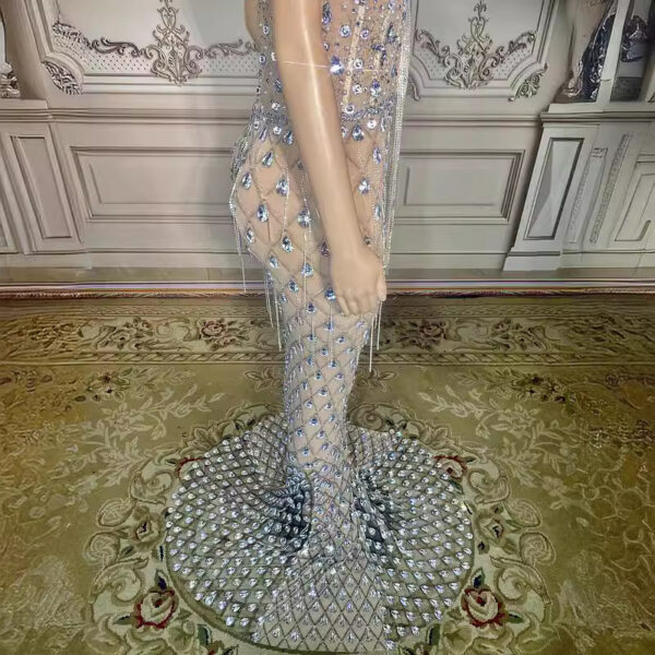 No Back Traceless Sexy Elegant Fishtail Gown - Image 7