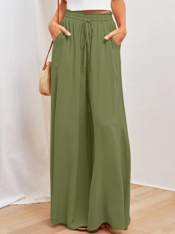 Womens Pants Wide Leg Loose Comfy Lounge Sweatpants With Pockets - Image 9