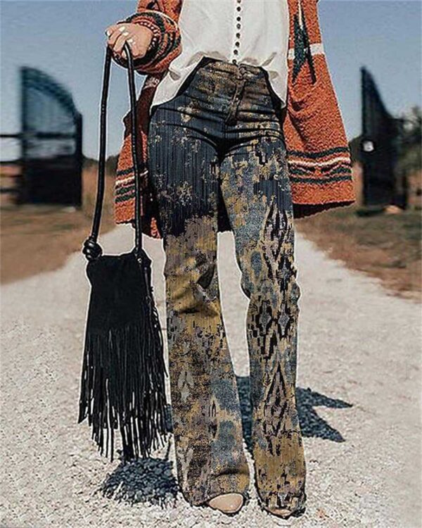 Women's Pants 3D Printed Wide-leg Pants Loose Casual - Image 2