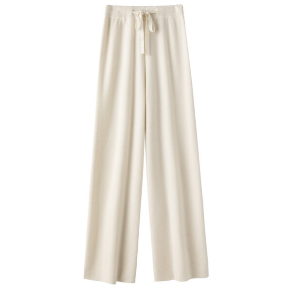 Pure Wool Wide-leg Pants Mid-waist Drooping Slimming Casual - Image 7