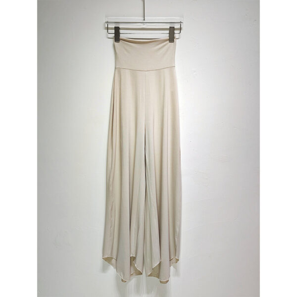 Bamboo Fiber Nude Feel Breathable High Waist Loose And Irregular Trousers Wide Leg Pants - Image 2