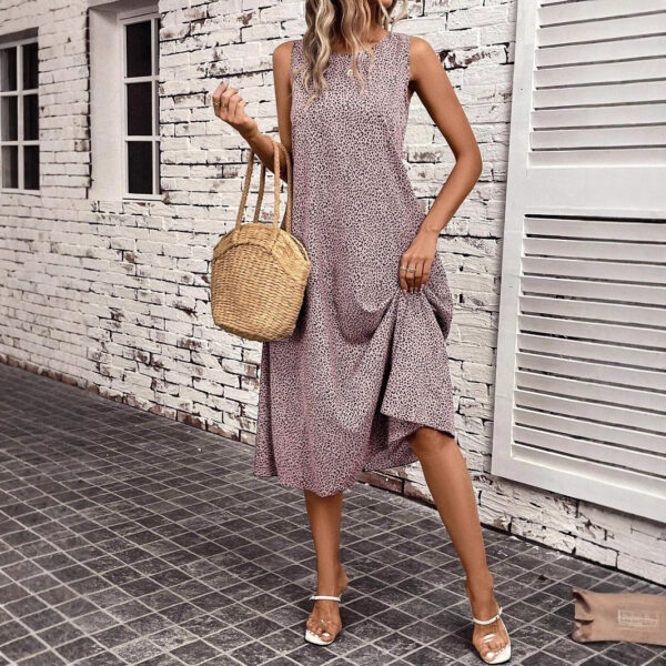 Casual Strap Floral Dress Women - Image 4