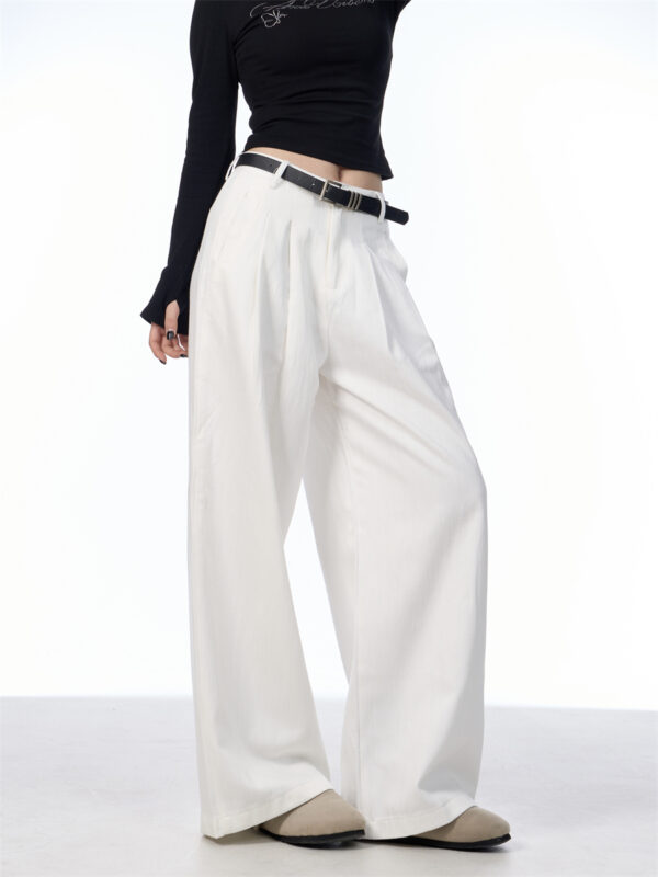 High Street Retro Loose Straight-leg Wide-leg Pants - Image 4