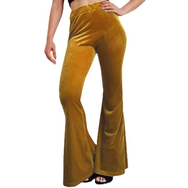 Velvet Bell-bottom Pants Casual Women - Image 6