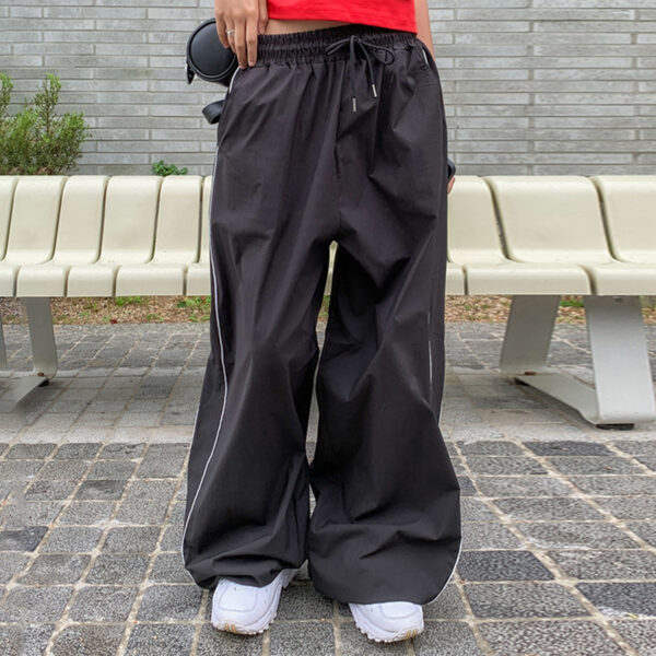 Straight All-matching Elastic Waist Pants - Image 2