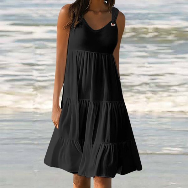 Casual Elegant Stitching Dress Women - Image 5