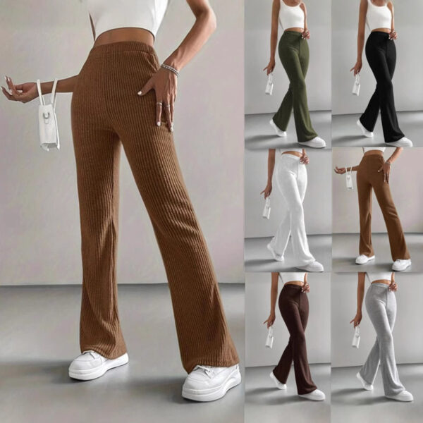 Bell-bottom Pants Women's Fashion Solid Color Casual Pants - Image 2