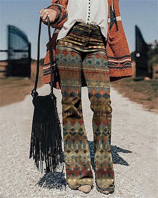 Women's Pants 3D Printed Wide-leg Pants Loose Casual - Image 4