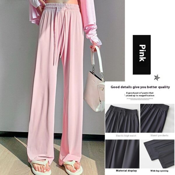 Women's Casual Loose Ice Silk Sunscreen Pants - Image 4