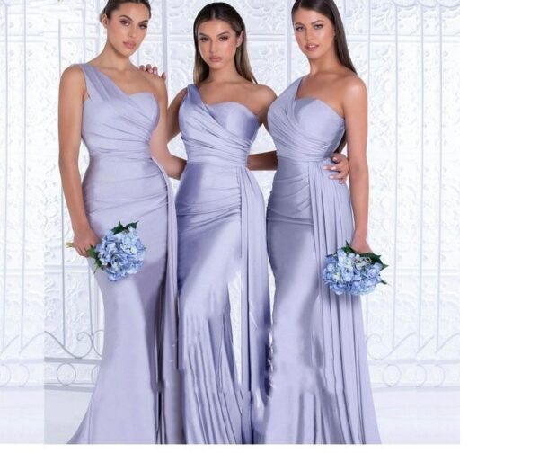 Plus Size Fat MM Mermaid One Shoulder Elegant Wedding Dress - Image 4