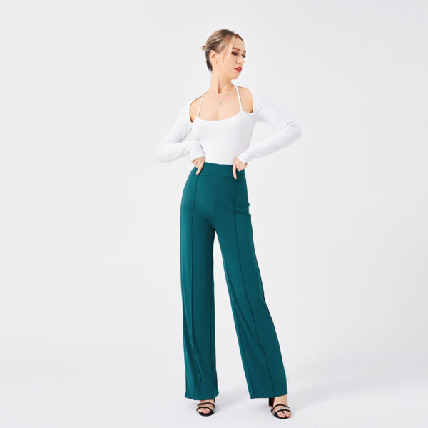 Solid Color Casual Pants Slim, High-waisted Bell Bottoms - Image 2
