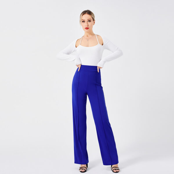 Solid Color Casual Pants Slim, High-waisted Bell Bottoms - Image 5