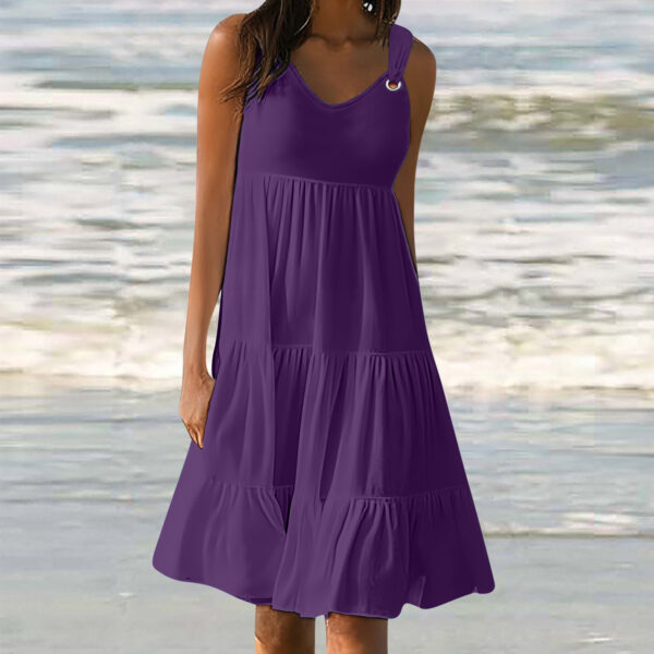 Casual Elegant Stitching Dress Women - Image 6