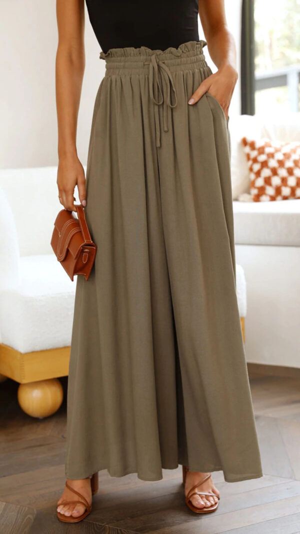 Womens Pants Wide Leg Loose Comfy Lounge Sweatpants With Pockets - Image 7