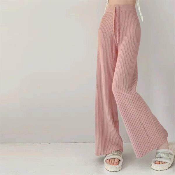 Women's High Waist Slimming Soft Knitted Trousers - Image 2