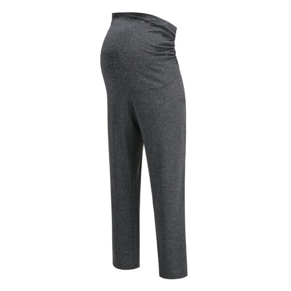 New Female Pregnant Women Straight-leg Pants Loose Clinch Adjustable Plus Size - Image 6