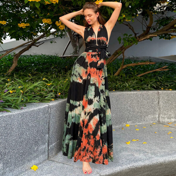 Tie-dye Sling Backless Dress Women's Strap - Image 8