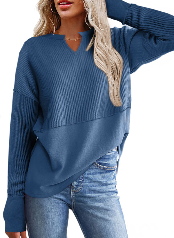 Autumn And Winter New Solid Color Loose Sweater Women's Top - Image 6