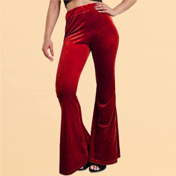 Velvet Bell-bottom Pants Casual Women - Image 10