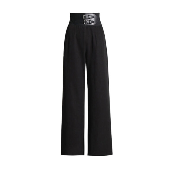 Slimming Wide Leg Casual Trousers Women's - Image 5