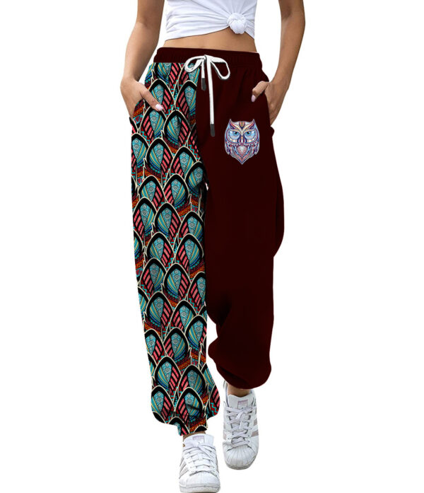 Ankle Banded Pants Slimming Printed Slim Sports High Waist - Image 5