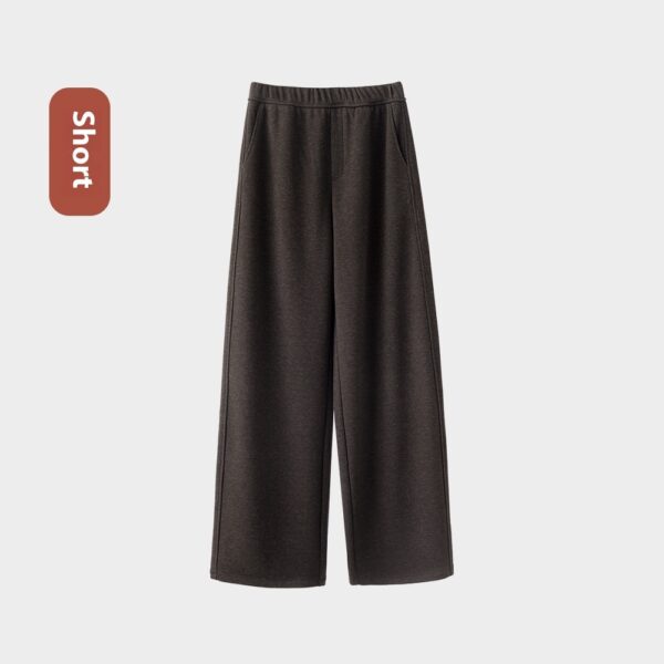 Autumn And Winter Straight Wool Heating Loose Slimming And Simple High Waist Casual Pants - Image 9