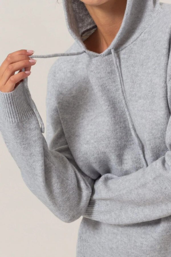HYFVE Drawstring Long Sleeve Hooded Sweater - Image 3