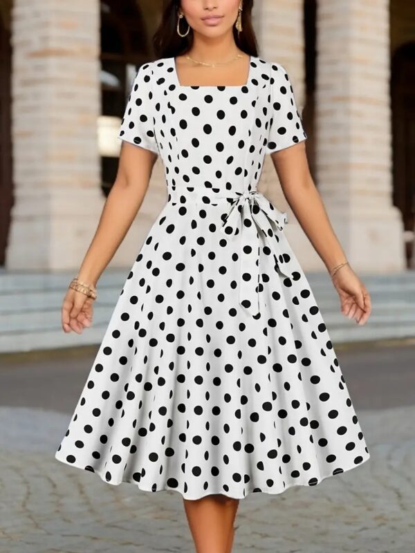Waist Covering Belly Dress Women's Slim Fit Slimming - Image 9