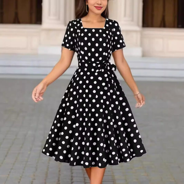 Waist Covering Belly Dress Women's Slim Fit Slimming - Image 6