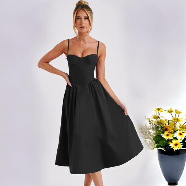 Sexy Fashion Sling Waist-tight Slim Backless Dress - Image 8
