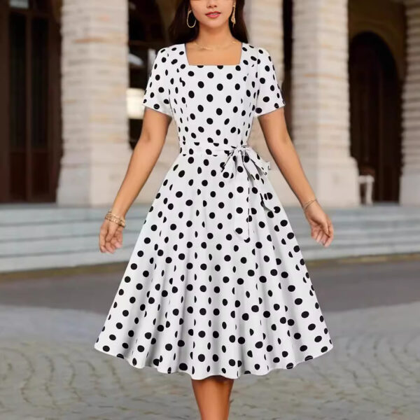 Waist Covering Belly Dress Women's Slim Fit Slimming - Image 7