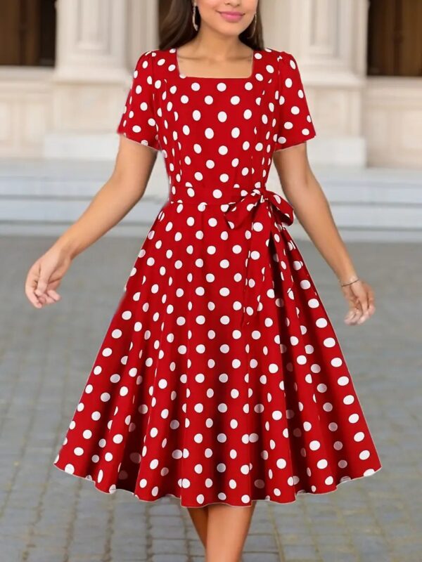 Waist Covering Belly Dress Women's Slim Fit Slimming - Image 4