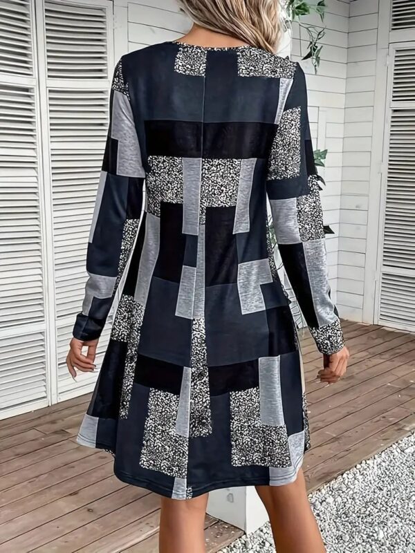 Temperament Leisure Elegant Digital Printing Loose Dress - Image 5