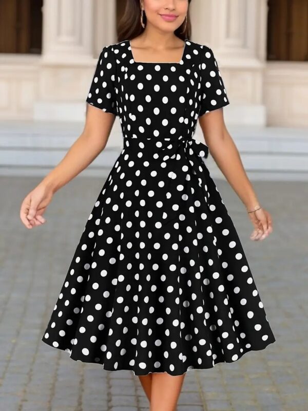 Waist Covering Belly Dress Women's Slim Fit Slimming - Image 5