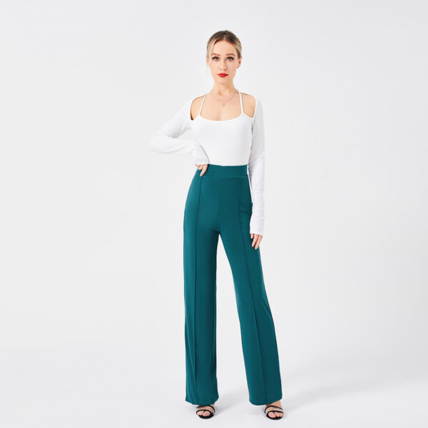 Solid Color Casual Pants Slim, High-waisted Bell Bottoms - Image 6