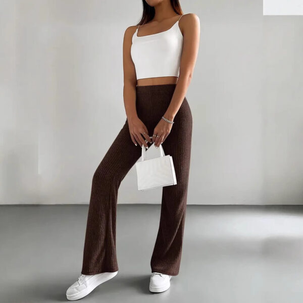 Bell-bottom Pants Women's Fashion Solid Color Casual Pants - Image 7