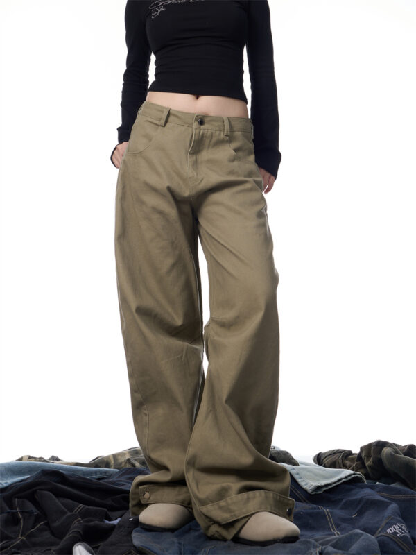 American Retro Loose Straight Casual Pants - Image 2