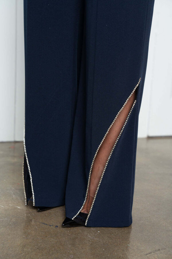 Elegant Patchwork High-waist Pants - Image 2