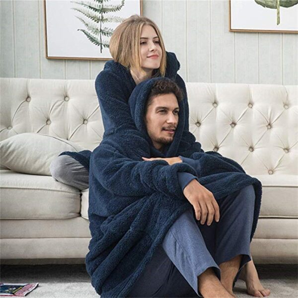 Winter Hoodie Sweatshirt With Big Pocket Women Hooded Tops Clothes - Image 7