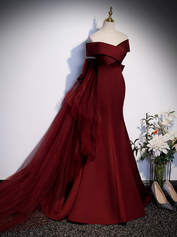 Fish Tail Toast Dress Bride Girl - Image 5