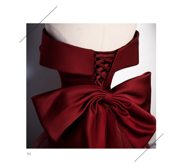 Fish Tail Toast Dress Bride Girl - Image 2