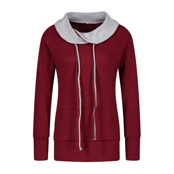 Sexy Deep V-Neck Off-Shoulder Long-Sleeved Slim Solid Color T-Shirt - Image 4