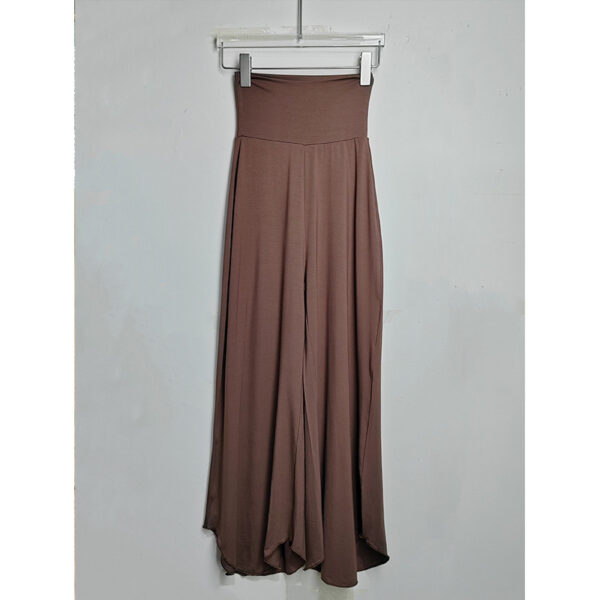 Bamboo Fiber Nude Feel Breathable High Waist Loose And Irregular Trousers Wide Leg Pants - Image 9