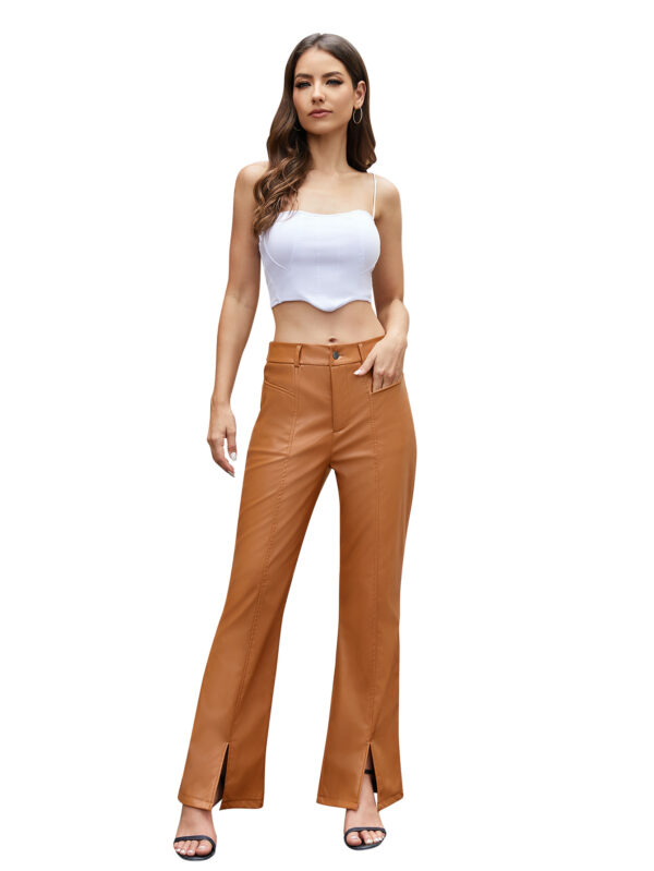 Women's PU Flared Pants - Image 6