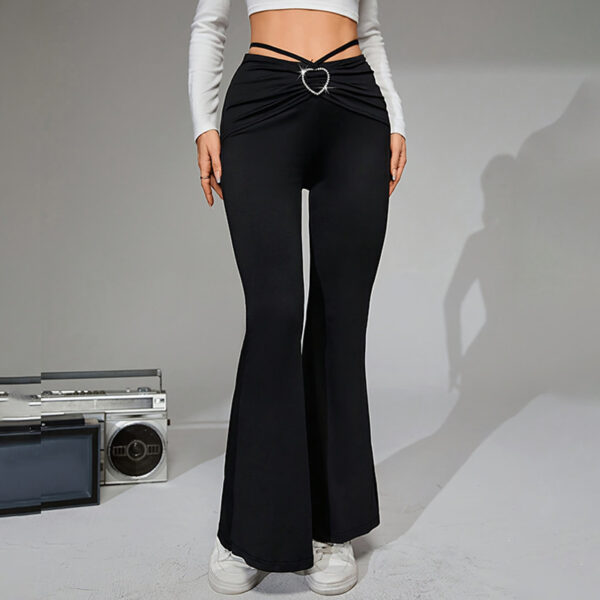 Pants Women's Clothing Heart Buckle Slingback - Image 2